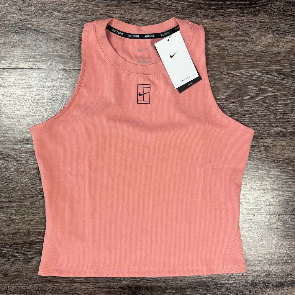 NikeCourt Advantage Dri-FIT Tennis Tank Pink Women's L NWT FZ6666-618